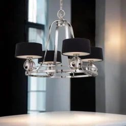 Elstead Design Kronleuchter mit Schirm Ø77,5cm Esszimmer* Hängelampen|Esszimmer Lampen