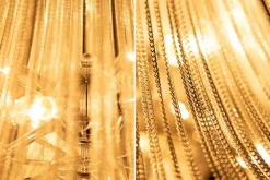 Invicta Interior Design Kronleuchter Wohnzimmer Metall Ketten in Silber