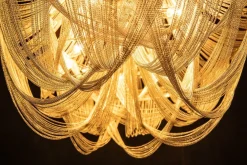 Invicta Interior Design Kronleuchter Wohnzimmer Metall Ketten in Silber