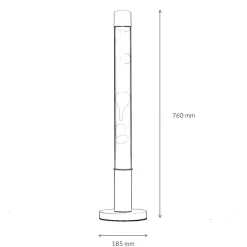 Easylight Design Lavalampe XXL Blau Hellblau rund 76cm ALAN* Retro Lampen|Lavalampen