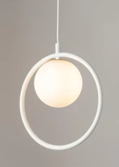 Sigma Design Pendelleuchte Glas Metall Weiß bis 0,9 m G9* Hängelampen|Kugellampen