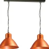 Sale Masterlight Design Pendelleuchte Kupfer 2xE27 Ø45cm Handarbeit