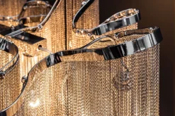 Clearance Invicta Interior Design Pendelleuchte RIRRE Metall Ketten Silber Esstisch