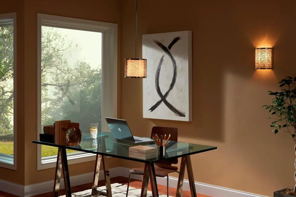 Discount Elstead Design Pendelleuchte VEINE Chrom Ø20cm verstellbar