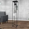 Invicta Interior Design Stehlampe Wohnzimmer Schwarz Grau 180cm DJERE* Moderne Lampen|Designerlampen