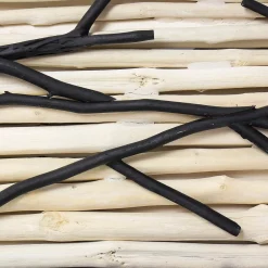 Suna Living Design Tischlampe Treibholz Stoffschirm 80 cm lang* Moderne Lampen|Stofflampen