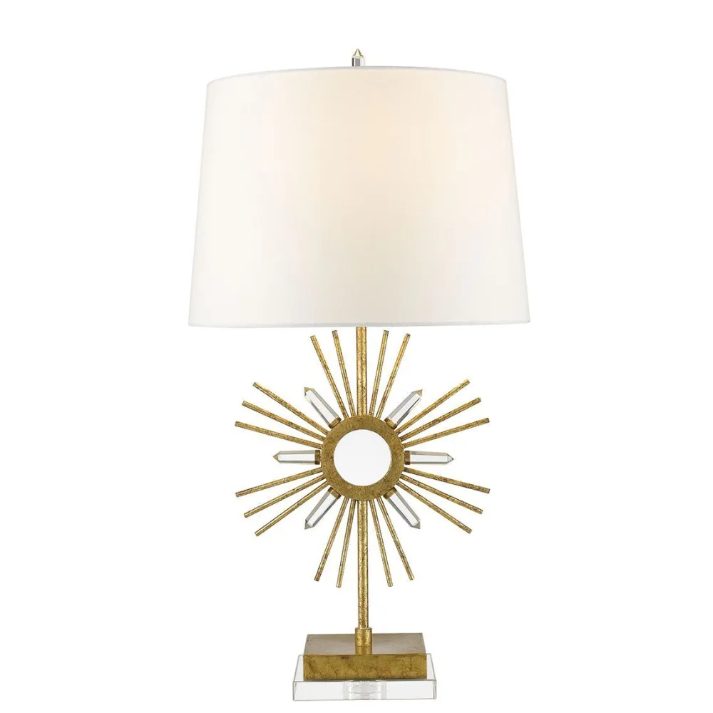 Elstead Design Tischleuchte in Gold Weiß dekorativ 78 cm* Tischlampen|Schlafzimmer Lampen
