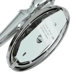 Elstead Designer Badleuchte LED aus Messing Glas IP44 in Chrom