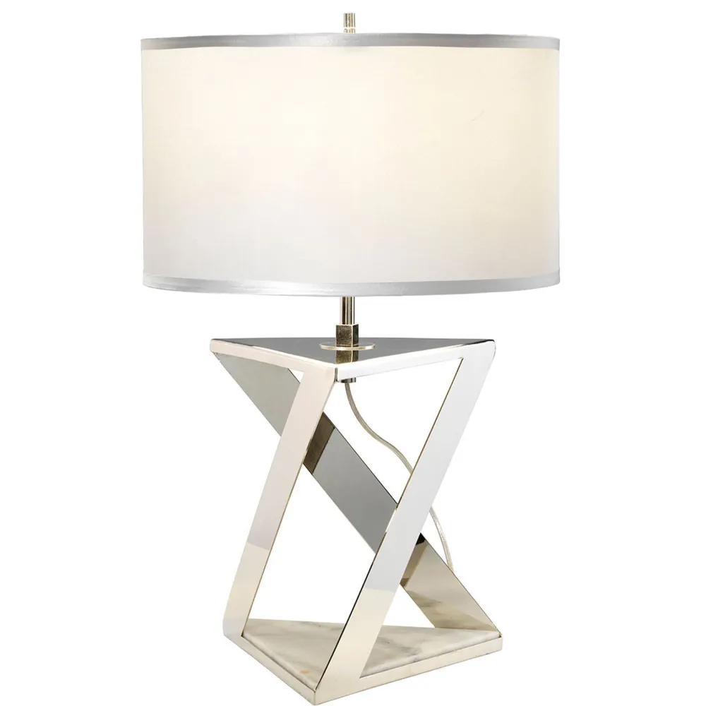 Elstead Designer Tischlampe Modern Marmor Fuß 71cm hoch MARBLE* Stofflampen|Designerlampen