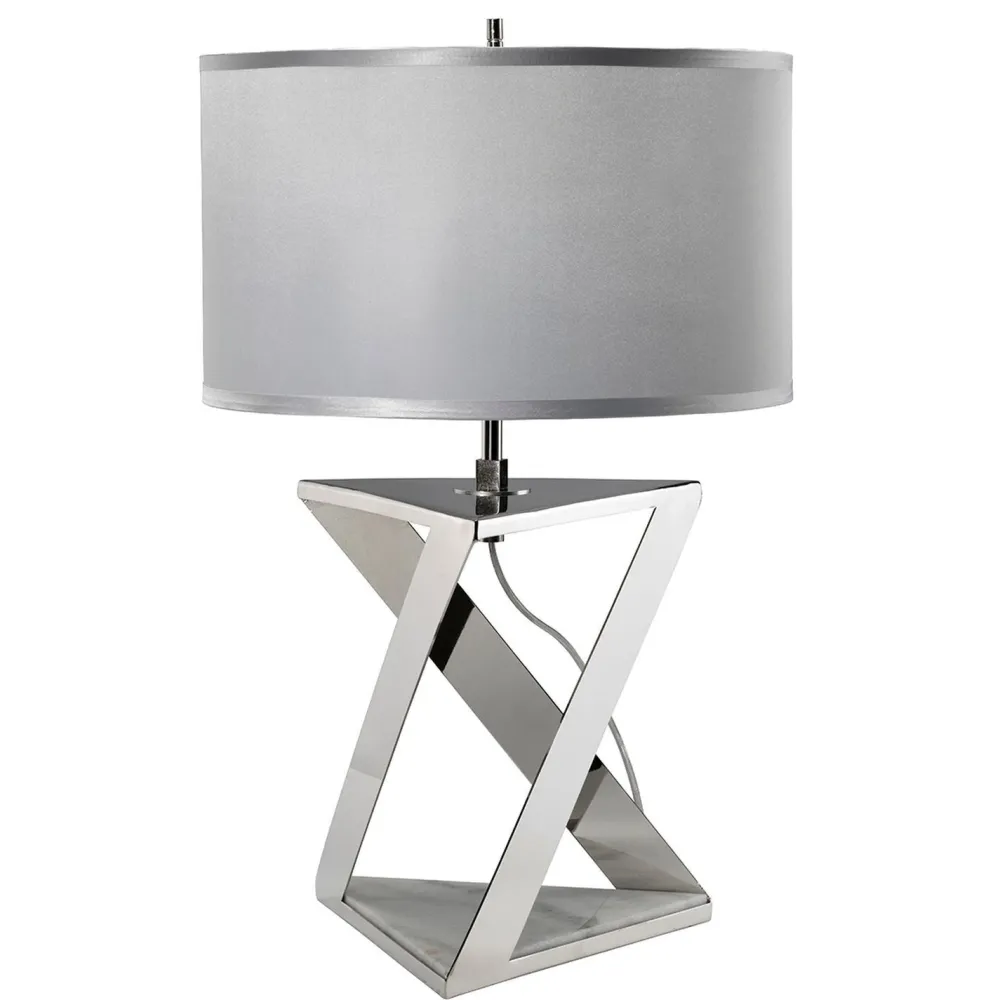 Elstead Designer Tischlampe Modern Marmor Fuß 71cm hoch MARBLE* Stofflampen|Designerlampen