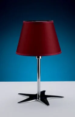 New Laura Suardi Designer Tischlampe Rot aus Messing Maritim
