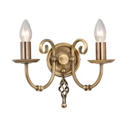 Elstead Designer Wandleuchte in Messing Rustikal CANDELA 1* Wohnzimmerlampen|Designerlampen