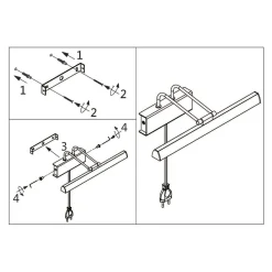 Steinhauer Dimmbare LED Bilderleuchte Metall B:60 cm 9 W flexibel* Led Lampen|Wandleuchten
