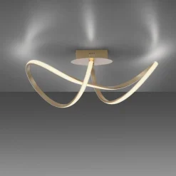 Just Light Dimmbare LED Deckenlampe in Messing 3000 K warmweiß* Deckenleuchten|Flurlampen