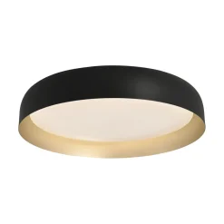Just Light Dimmbare LED Deckenlampe Schwarz Gold Ø57 cm 3850 lm* Deckenleuchten|Flurlampen