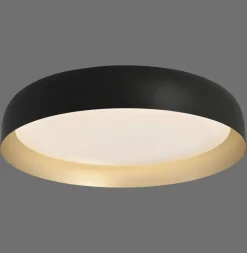 Just Light Dimmbare LED Deckenlampe Schwarz Gold Ø57 cm 3850 lm* Deckenleuchten|Flurlampen