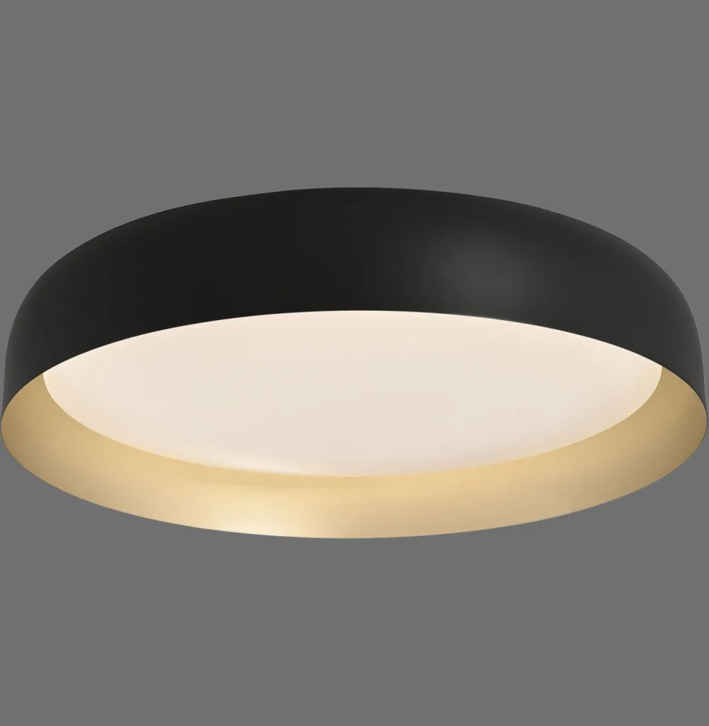 Just Light Dimmbare LED Deckenlampe Schwarz Gold Ø57 cm 3850 lm* Deckenleuchten|Flurlampen