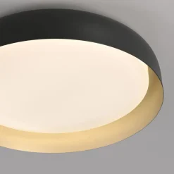 Just Light Dimmbare LED Deckenlampe Schwarz Gold Ø57 cm 3850 lm* Deckenleuchten|Flurlampen