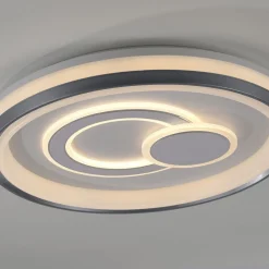 Just Light Dimmbare LED Deckenlampe Weiß Ø50 cm rund 3000 K 35 W* Deckenleuchten|Flurlampen