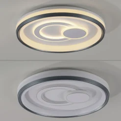 Just Light Dimmbare LED Deckenlampe Weiß Ø50 cm rund 3000 K 35 W* Deckenleuchten|Flurlampen