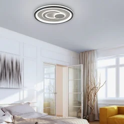 Just Light Dimmbare LED Deckenlampe Weiß Ø50 cm rund 3000 K 35 W* Deckenleuchten|Flurlampen