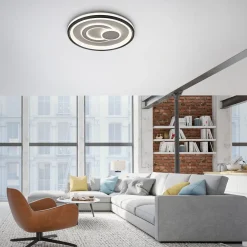 Just Light Dimmbare LED Deckenlampe Weiß Ø50 cm rund 3000 K 35 W* Deckenleuchten|Flurlampen