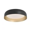Online Just Light Dimmbare LED Deckenlampe Schwarz Gold Ø40 cm 2850 lm
