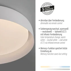 Hot Just Light Dimmbare LED Deckenlampe Weiß Ø57 cm 3850 lm Modern