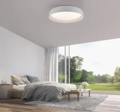 Hot Just Light Dimmbare LED Deckenlampe Weiß Ø57 cm 3850 lm Modern