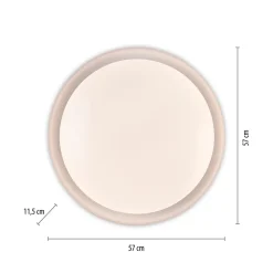 Hot Just Light Dimmbare LED Deckenlampe Weiß Ø57 cm 3850 lm Modern