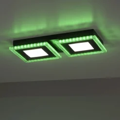 Online Just Light Dimmbare LED Deckenlampe RBG Farbwechsel Fernbedienung