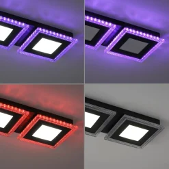 Online Just Light Dimmbare LED Deckenlampe RBG Farbwechsel Fernbedienung