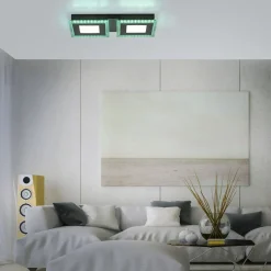 Online Just Light Dimmbare LED Deckenlampe RBG Farbwechsel Fernbedienung