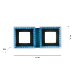 Online Just Light Dimmbare LED Deckenlampe RBG Farbwechsel Fernbedienung