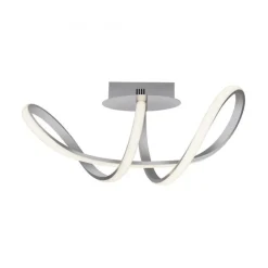 Just Light Dimmbare LED Deckenlampe in Aluminium 3000 K warmweiß* Deckenleuchten|Flurlampen