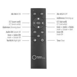 Clearance Just Light Dimmbare LED Deckenleuchte Fernbedienung 32 W 110 cm