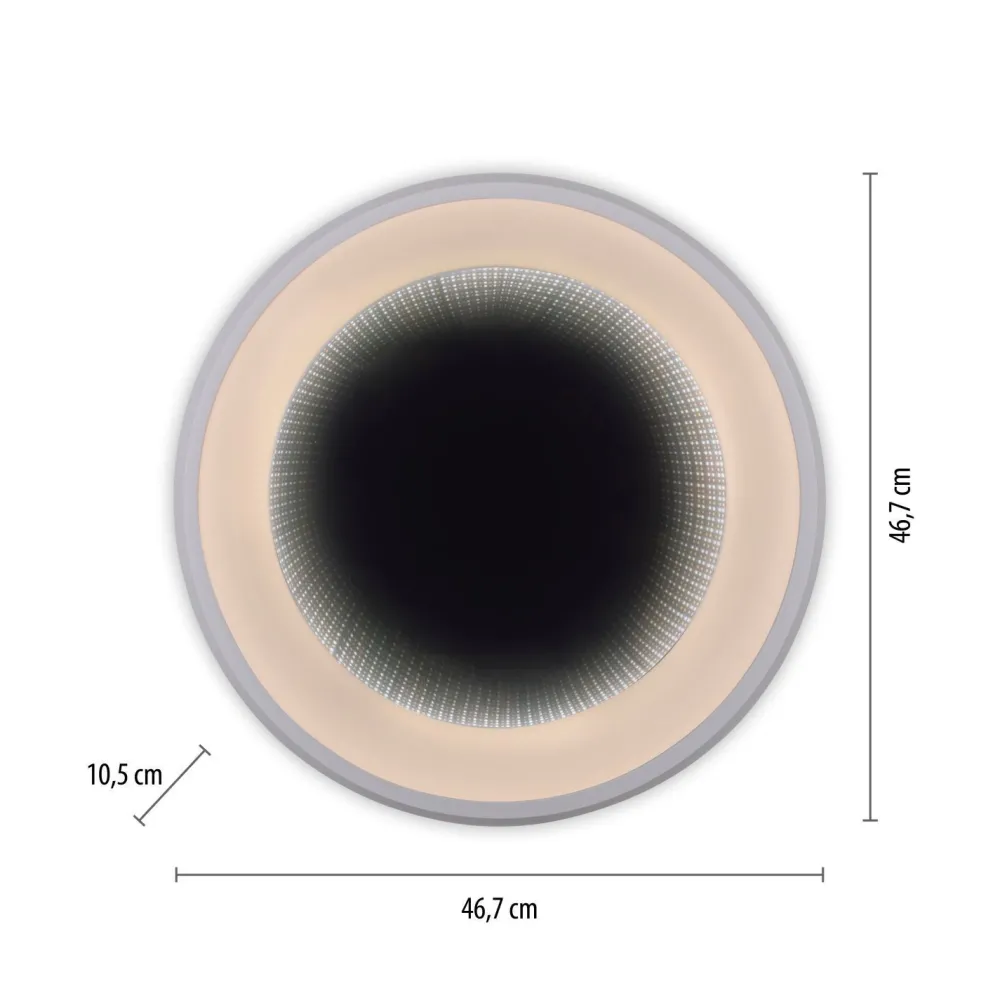 Sale Just Light Dimmbare LED Deckenleuchte Tunneleffekt 2700-5000 lm