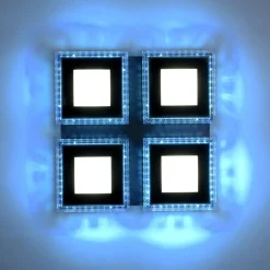 Just Light Dimmbare LED Deckenleuchte RBG Licht 17 W Fernbedienung* Flurlampen|Bürolampen