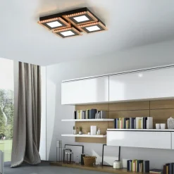 Just Light Dimmbare LED Deckenleuchte RBG Licht 17 W Fernbedienung* Flurlampen|Bürolampen