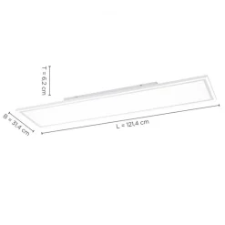 Just Light Dimmbare LED Deckenleuchte Fernbedienung 54 W 121,4 cm* Flurlampen|Bürolampen