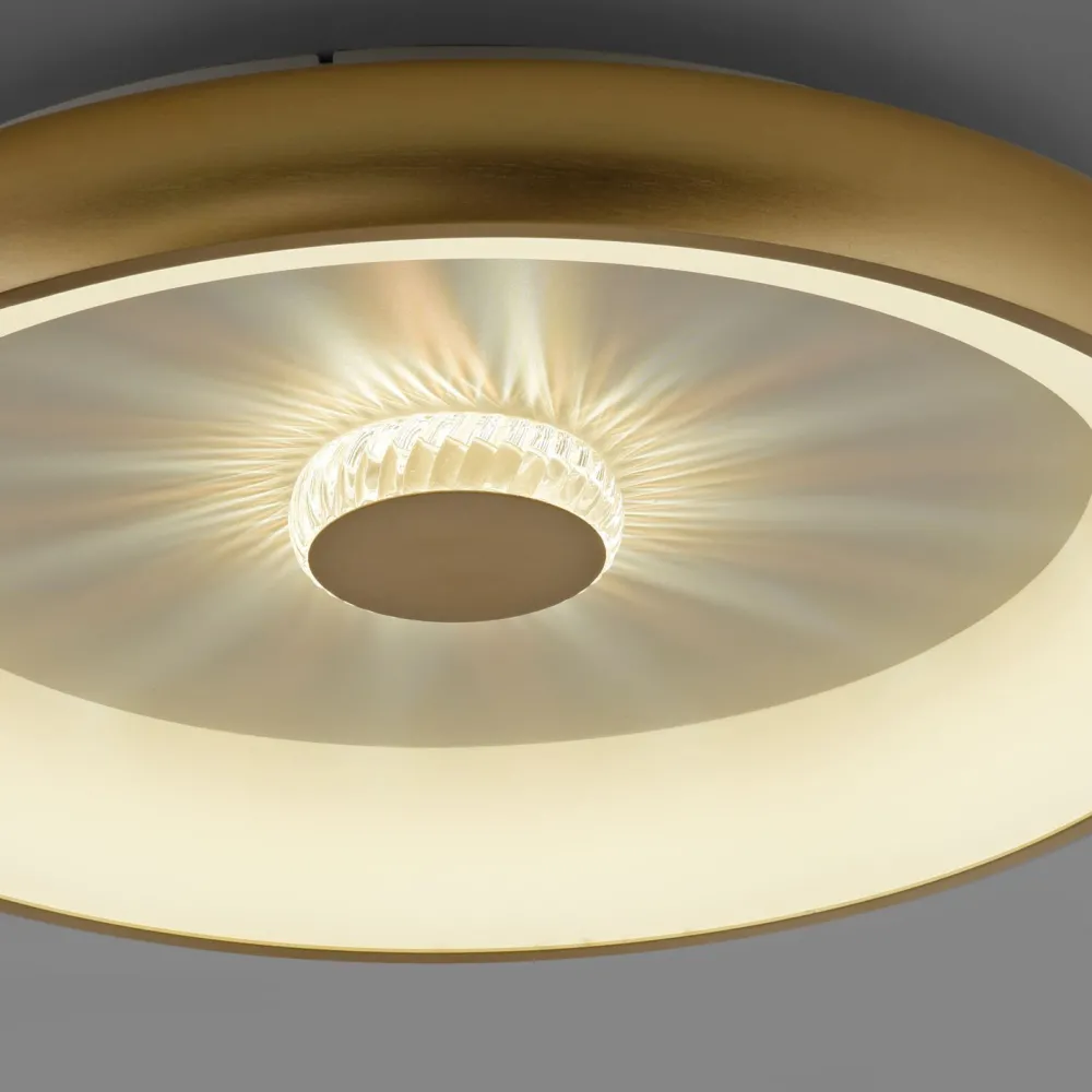 Just Light Dimmbare LED Deckenleuchte 2700-5000 K Ø61,5 cm Messing* Flurlampen|Bürolampen