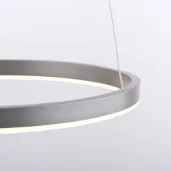 Just Light Dimmbare LED Hängelampe Aluminium Metall Ø39,3 cm 20 W* Hängelampen|Bürolampen