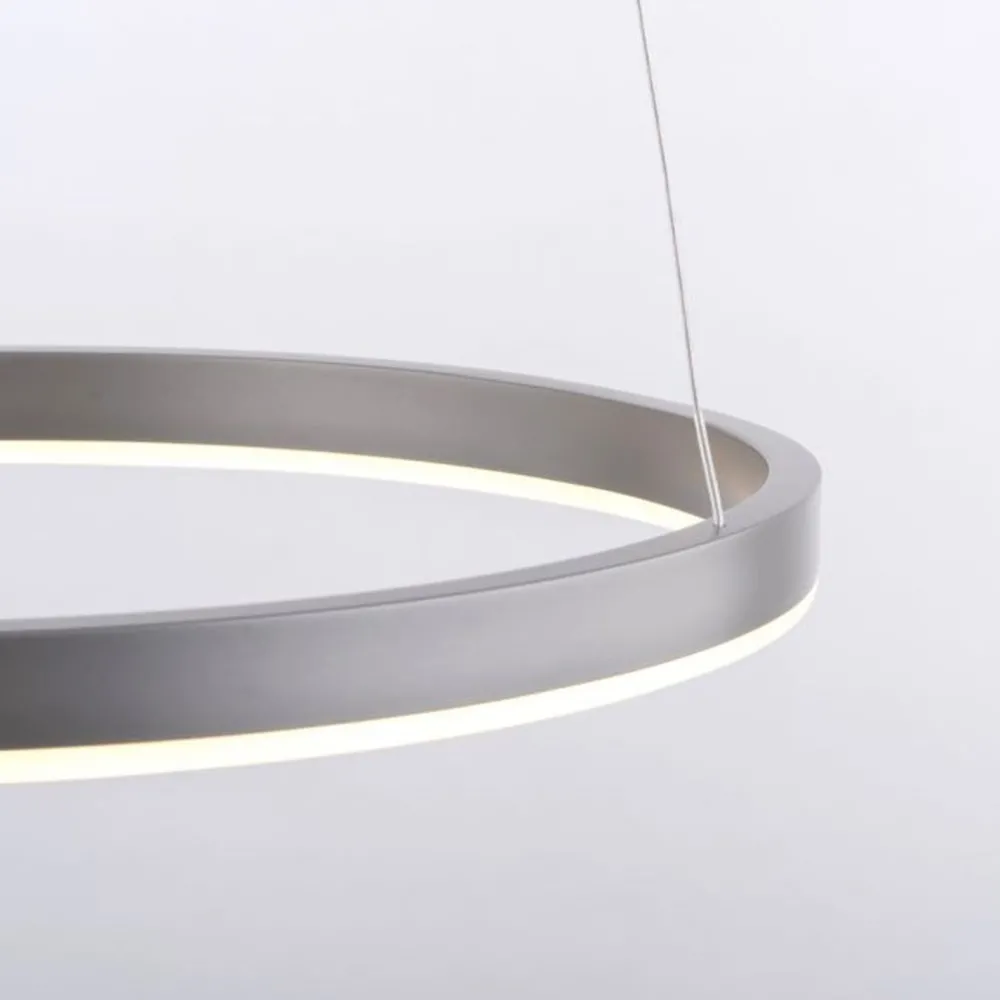 Just Light Dimmbare LED Hängelampe Aluminium Metall Ø39,3 cm 20 W* Hängelampen|Bürolampen