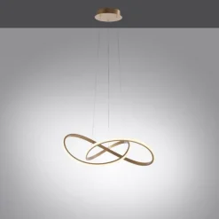 Online Just Light Dimmbare LED Hängeleuchte in Messing 3000 K L:57 cm