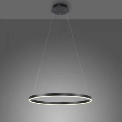 Just Light Dimmbare LED Pendelleuchte Schwarz Ø58,5 cm 3000 K 28 W* Hängelampen|Bürolampen