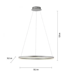 Hot Just Light Dimmbare LED Pendelleuchte in Aluminium Ø58,5 cm 3000 K