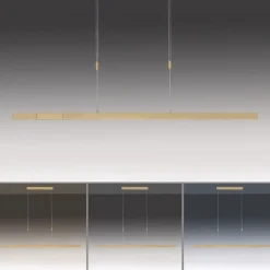 Best Paul Neuhaus Dimmbare LED Pendelleuchte Touch 4680 lm in Messing