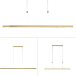 Best Paul Neuhaus Dimmbare LED Pendelleuchte Touch 4680 lm in Messing