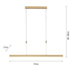 Best Paul Neuhaus Dimmbare LED Pendelleuchte Touch 4680 lm in Messing