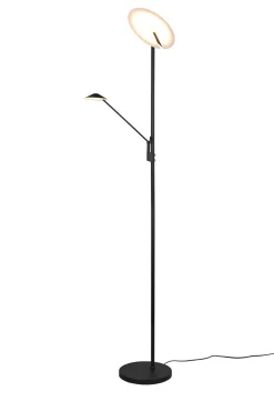 Trio Reality Dimmbare LED Stehlampe flexibel 180 cm Schwarz Lesen* Wohnzimmerlampen|Metall Lampen